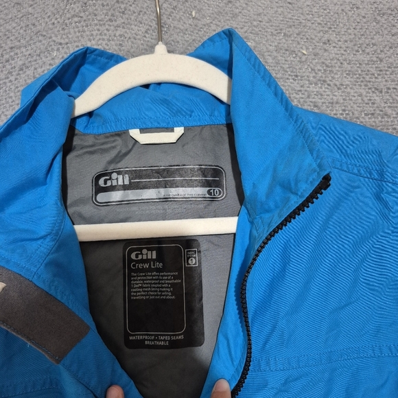 Gill Women's Blue Crew Lite Full Zip Jacket Style 1042W Size 10 - Picture 3 of 10